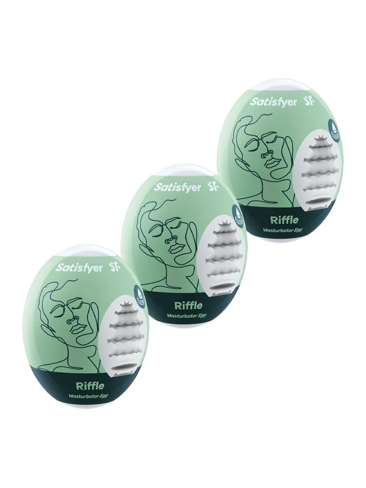 Satisfyer Masturbator Egg Riffle 3-pack - Palaist olas 1 [full]
