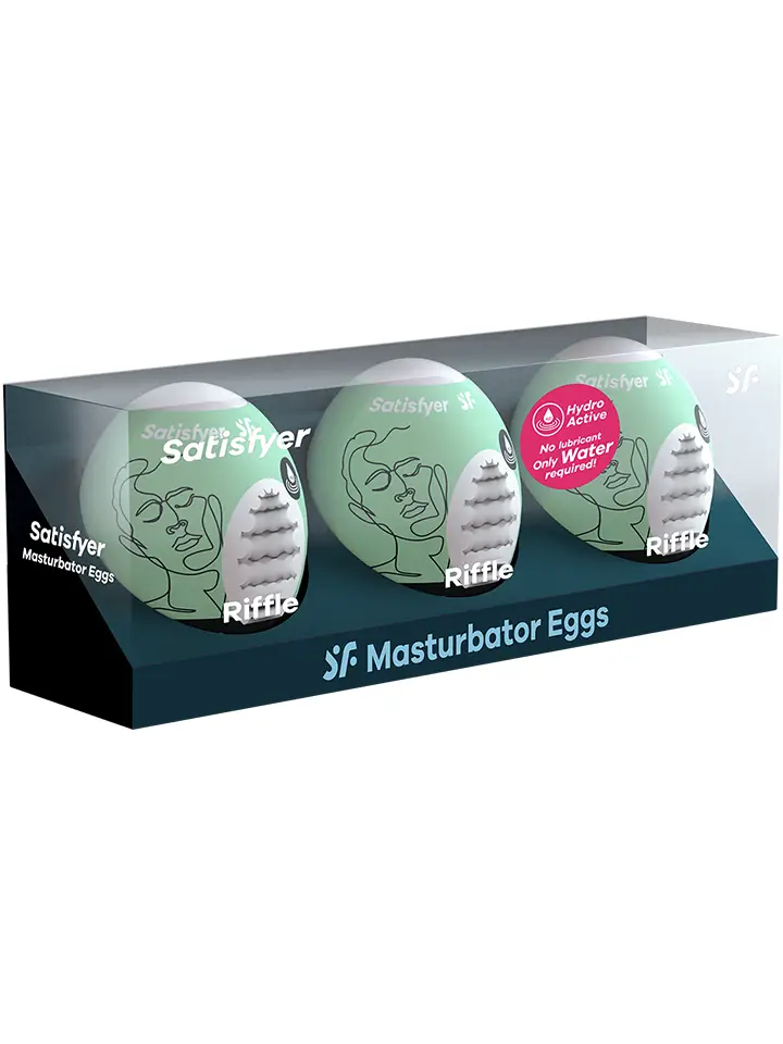 Satisfyer Masturbator Egg Riffle 3-pack - Palaist olas 3