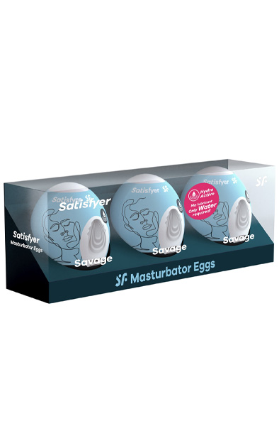 Satisfyer Masturbator Egg Savage 3-pack - Palaist olas 3