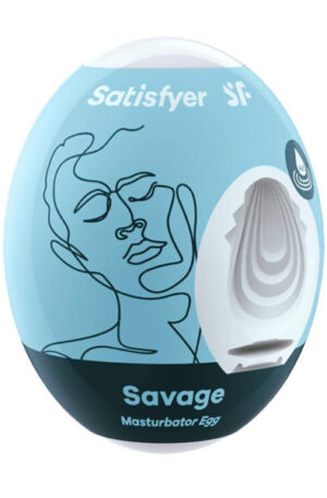 Satisfyer Masturbator Egg Single Savage - Tenga ola 1