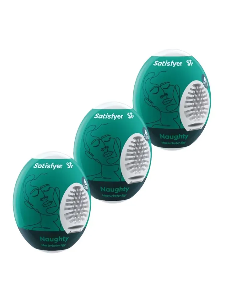Satisfyer Naughty Masturbator Egg 3-pack - Palaist olas 1 [full]