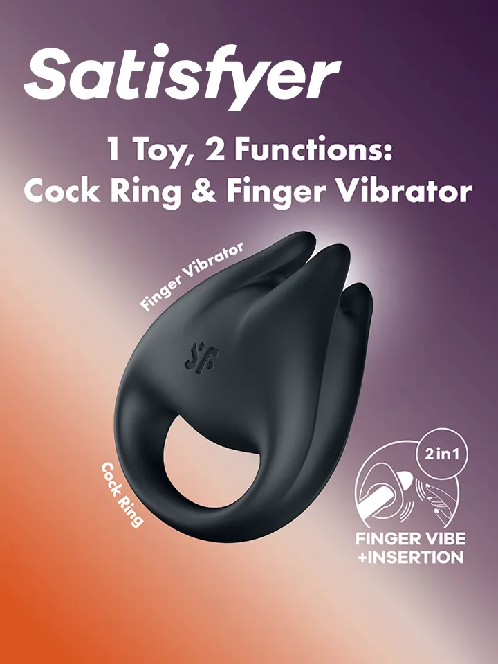 Satisfyer Perfect Pair 1 Black - Vibrējošs penisa sūknis 1 [full]