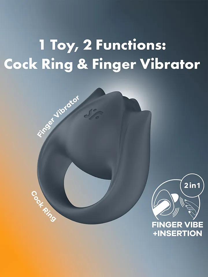 Satisfyer Perfect Pair 2 - Vibrējošs gaiļa gredzens 1 [full]