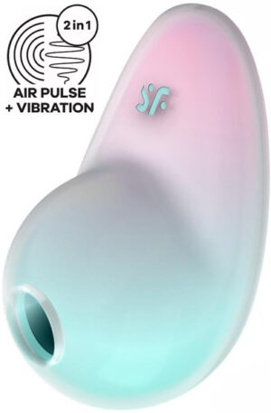 Satisfyer Pixie Dust Clitoral Stimulator Mint Pink - Gaisa spiediena vibrators 1