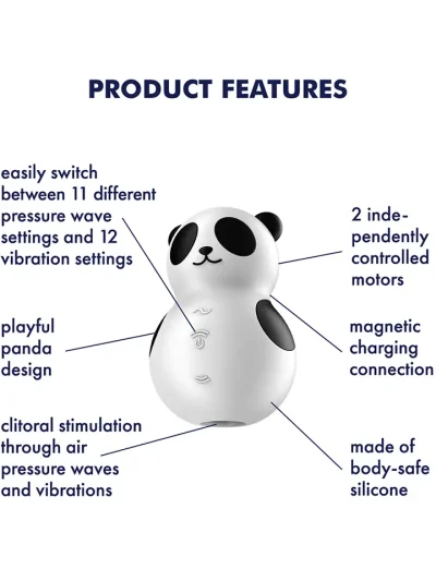 Satisfyer Pocket Panda Air Pulse Vibrator - Gaisa spiediena vibrators 2