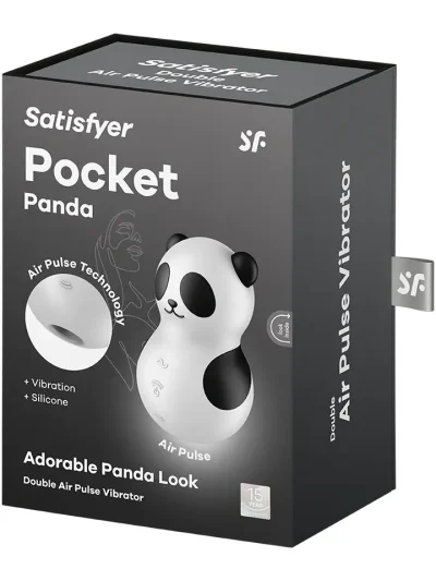 Satisfyer Pocket Panda Air Pulse Vibrator - Gaisa spiediena vibrators 5