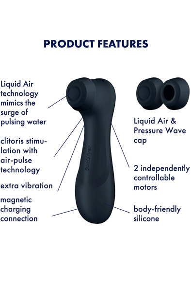 Satisfyer Pro 2 Generation 3 With Liquid Air Black - Gaisa spiediena vibrators 2