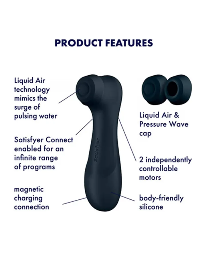 Satisfyer Pro 2 Generation 3 With Liquid Air Black - Gaisa spiediena vibrators 2 [full]
