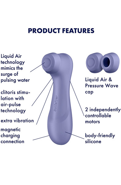 Satisfyer Pro 2 Generation 3 With Liquid Air Purple - Gaisa spiediena vibrators 2