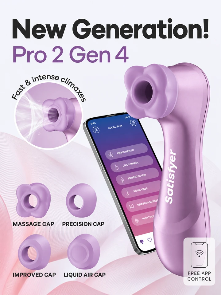 Satisfyer Pro 2 Generation 4 Amethyst - Gaisa spiediena vibrators 1 [full]