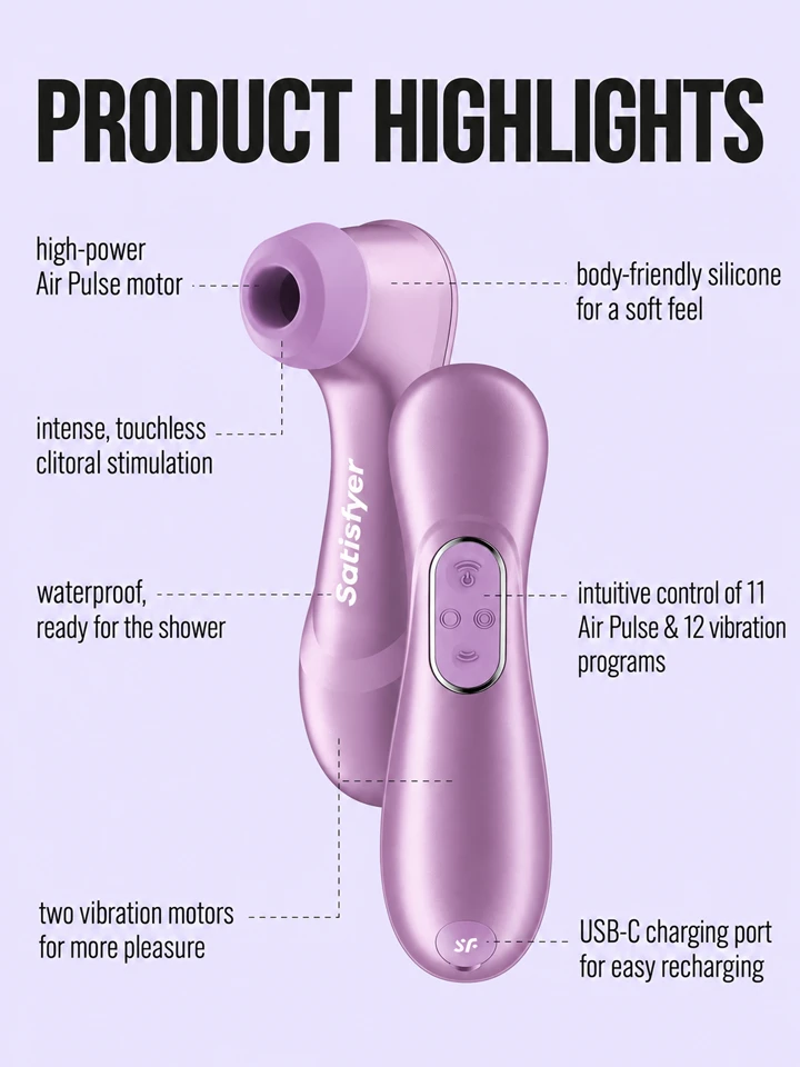 Satisfyer Pro 2 Generation 4 Amethyst - Gaisa spiediena vibrators 2 [full]