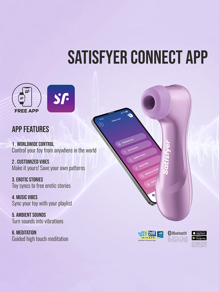Satisfyer Pro 2 Generation 4 Amethyst - Gaisa spiediena vibrators 4 [full]