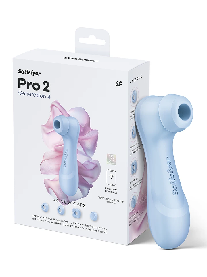 Satisfyer Pro 2 Generation 4 Serene Blue - Gaisa spiediena vibrators 6 [full]
