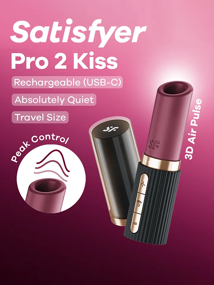Satisfyer Pro 2 Kiss Air Pulse Vibrator - Gaisa spiediena vibrators 1 [full]