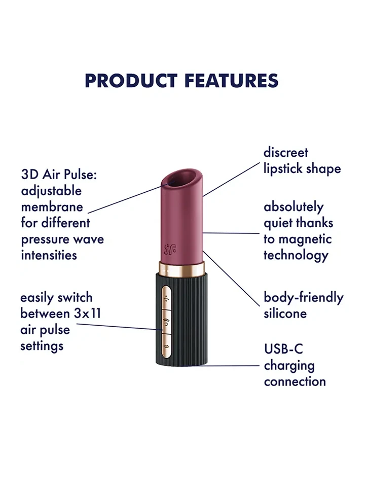 Satisfyer Pro 2 Kiss Air Pulse Vibrator - Gaisa spiediena vibrators 2 [full]