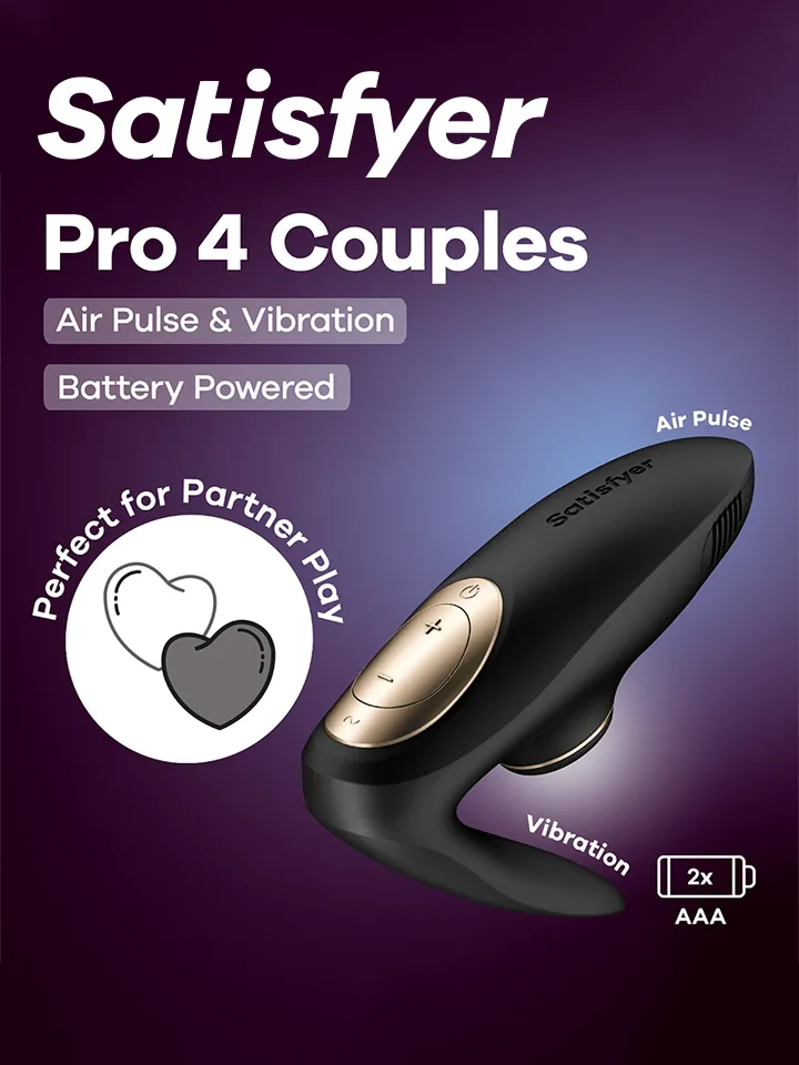 Satisfyer Pro 4 Couples Battery Powered - Pāru vibrators 1 [full]