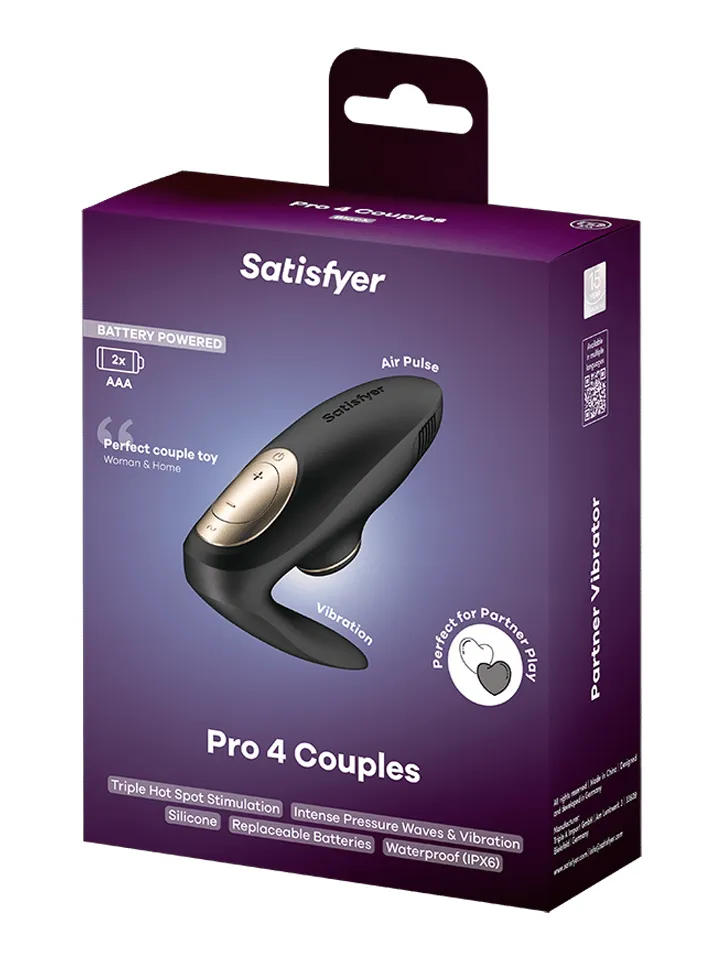 Satisfyer Pro 4 Couples Battery Powered - Pāru vibrators 6 [full]