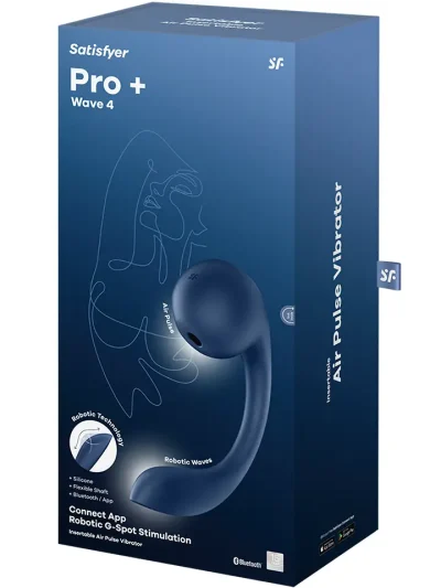 Satisfyer Pro+ Wave 4 Connect App - Gaisa spiediena vibrators 6