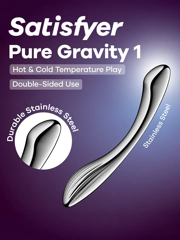 Satisfyer Pure Gravity 1 - Tērauda dildo 1 [full]