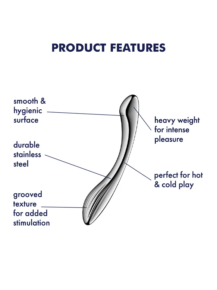 Satisfyer Pure Gravity 1 - Tērauda dildo 2 [full]