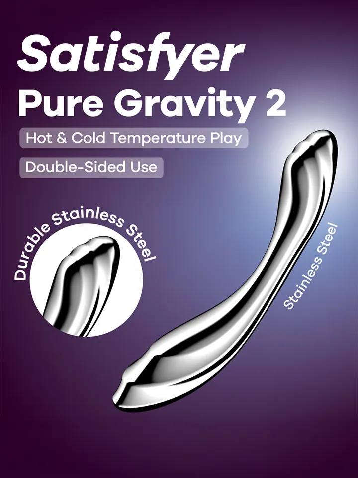 Satisfyer Pure Gravity 2 - Tērauda dildo 1 [full]