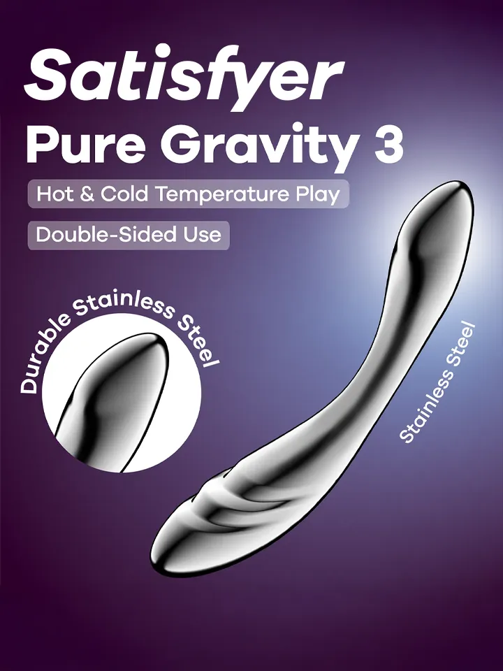 Satisfyer Pure Gravity 3 - Tērauda dildo 1 [full]