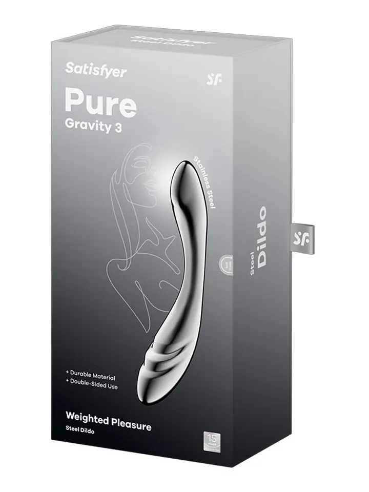 Satisfyer Pure Gravity 3 - Tērauda dildo 5 [full]