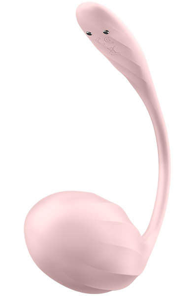 Satisfyer Ribbed Petal App Vibrator - App kontrolēta vibrējoša ola 4