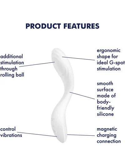 Satisfyer Rrrolling Pleasure G-Spot Vibrator White - G punkta vibrators 2