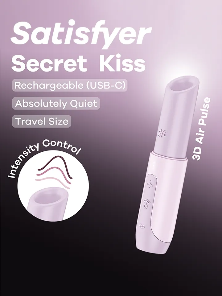 Satisfyer Secret Kiss Air Pulse Vibrator - Gaisa spiediena vibrators 1 [full]