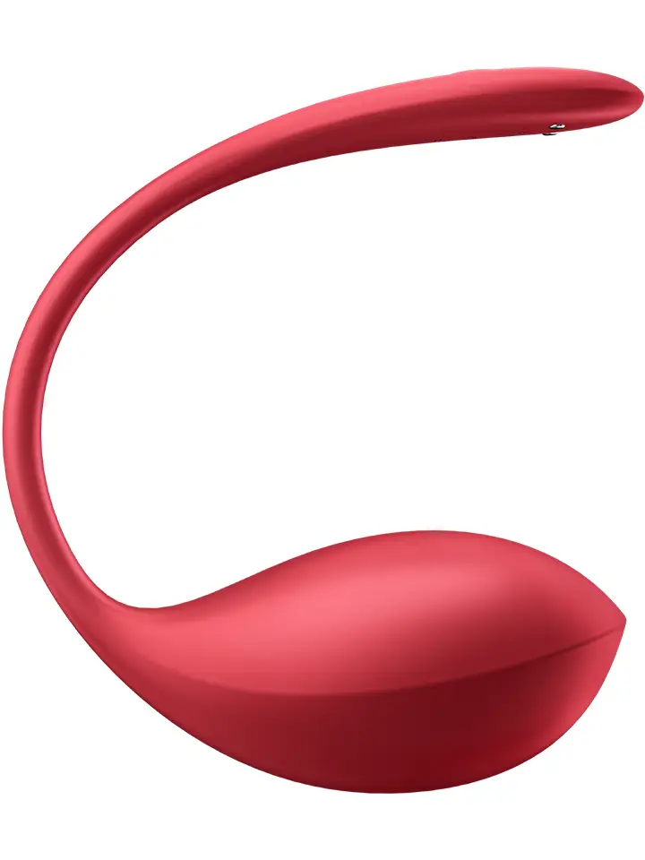 Satisfyer Shiny Petal Connect App Red - App kontrolēta vibrējoša ola 3