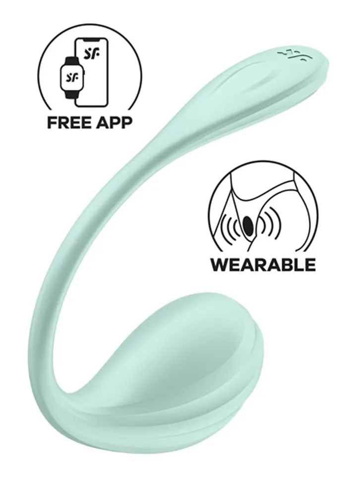 Satisfyer Smooth Petal App Vibrator - App kontrolēta vibrējoša ola 1 [full]