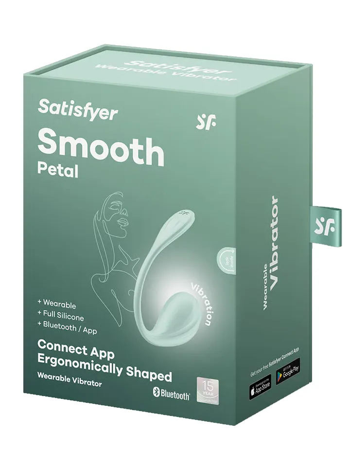 Satisfyer Smooth Petal App Vibrator - App kontrolēta vibrējoša ola 5 [full]