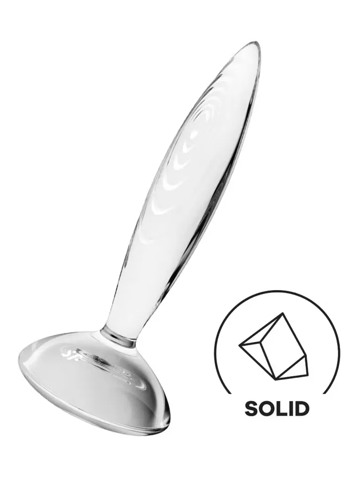 Satisfyer Sparkling Crystal Glass Anal Plug - Stikla anālais spraudnis 1 [full]
