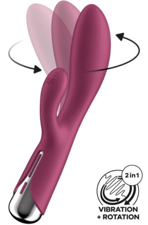 Satisfyer Spinning Rabbit 1 Red - Trušu vibrators 1