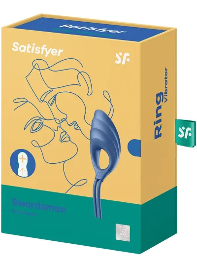 Satisfyer Swordsman Vibrating Cock Ring Blue - Vibrējošs gaiļa gredzens 5