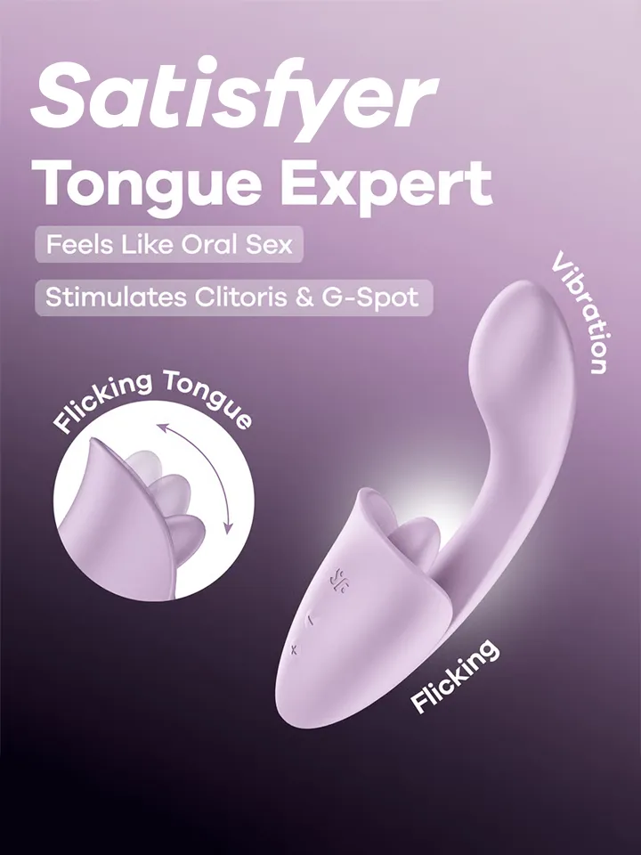Satisfyer Tongue Expert Clitoral & G-Spot Stimulator - G punkta vibrators 1 [full]