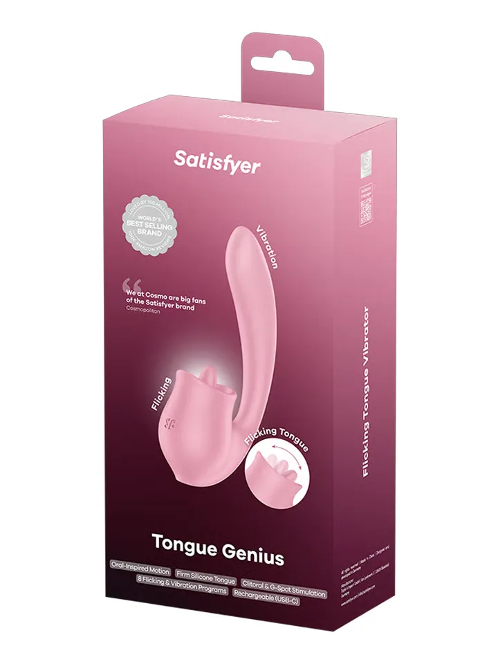 Satisfyer Tongue Genius Clitoral & G-Spot Stimulator - G punkta vibrators 5 [full]
