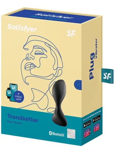 Satisfyer Trendsetter Vibrating Anal Plug Black - Vibrējošs anālais spraudnis 5