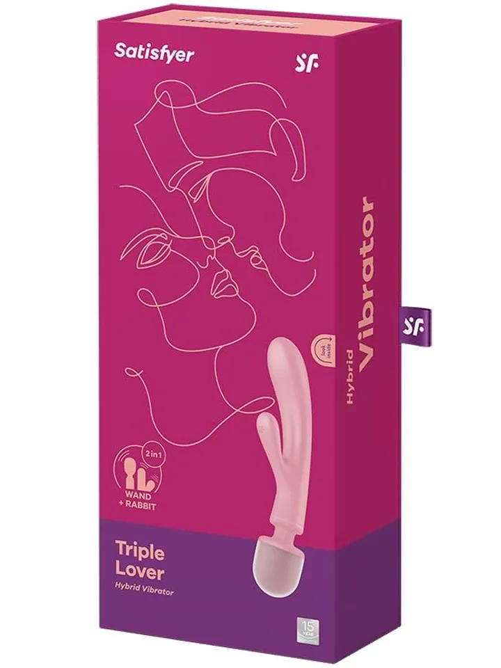 Satisfyer Triple Lover Pink - Burvju nūjiņa / masāžas zizlis 5