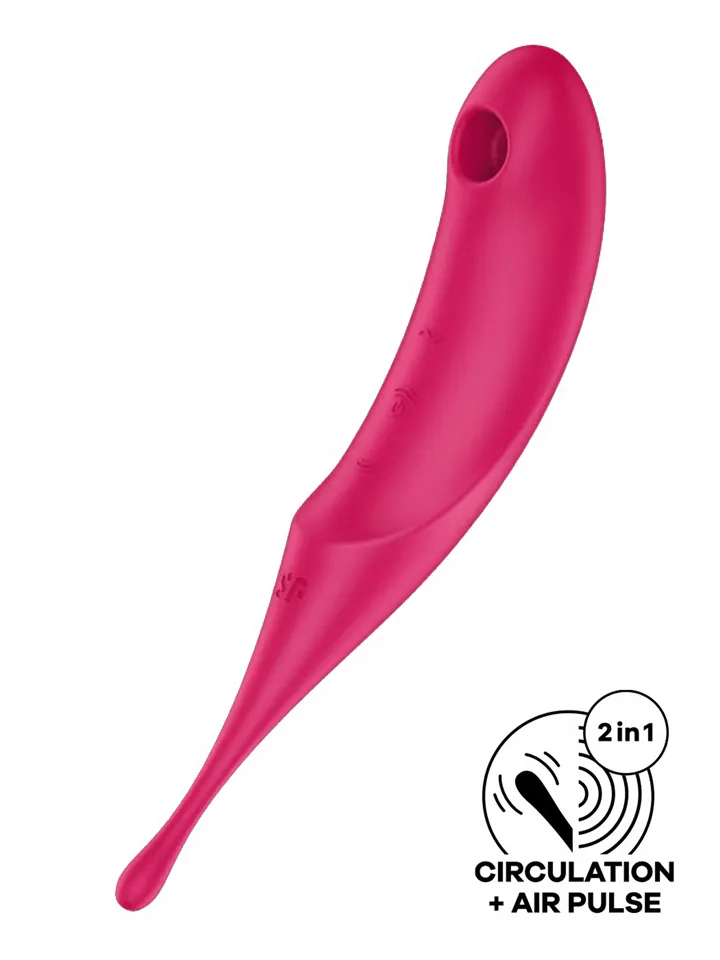 Satisfyer Twirling Pro Red - Gaisa spiediena vibrators 1 [full]