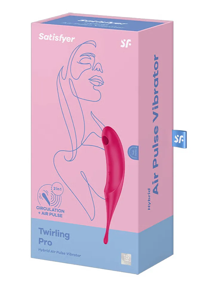Satisfyer Twirling Pro Red - Gaisa spiediena vibrators 3 [full]