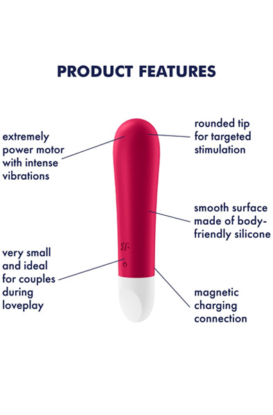Satisfyer Ultra Power Bullet 1 Red - Lodes vibrators 2