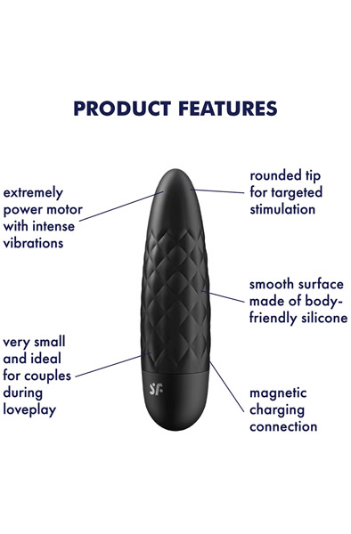 Satisfyer Ultra Power Bullet 5 Black - Lodes vibrators 2