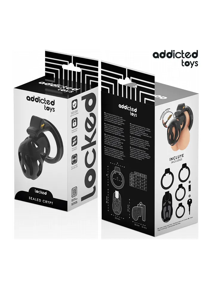 Sealed Crypt Penis Cage 8 cm - Šķīstības būris 4 [full]