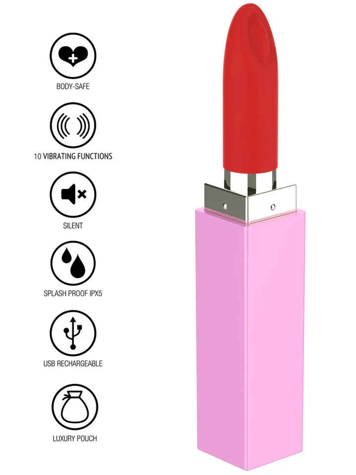 Sealed With A Kiss Lipstick Vibe - Lūpu krāsas vibrators 2