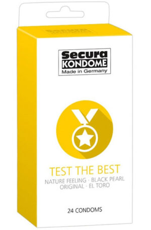 Secura Test The Best 24-pack - Sajauc iepakojuma prezervatīvus 1