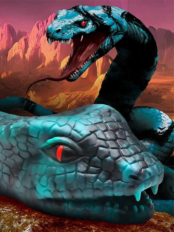 Serpentine Snake Silicone Masturbator - Masturbators 1 [full]