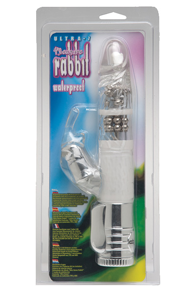 Seven Creations Ultra 7 Pleasure Rabbit Clear - Trušu vibrators 2