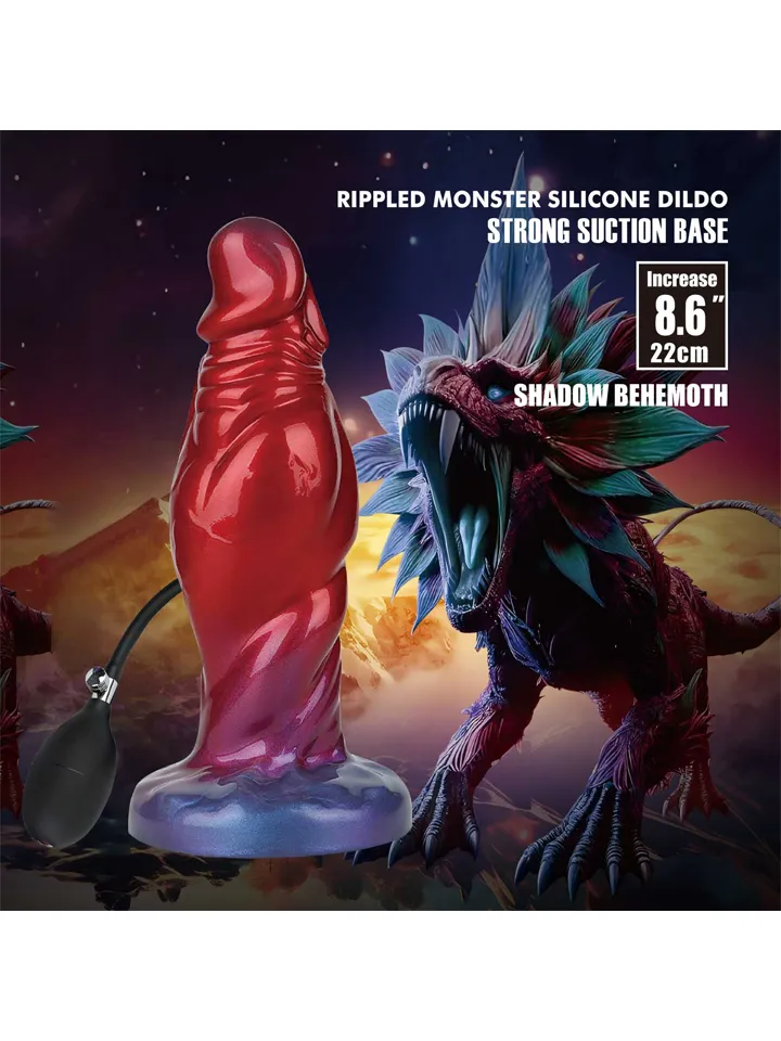 Shadow Behemoth Inflatable Monster Dildo 22 cm - Piepūšamais dildo 3 [full]